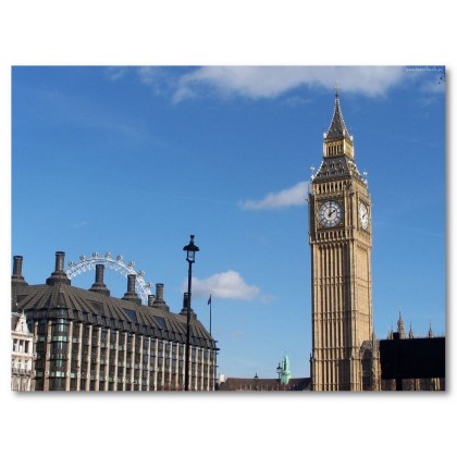 Αφίσα (Buckingham Palace, Λονδίνο, big ben, αξιοθέατα, αρχιτεκτονική, ουρανός)